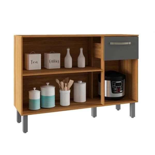 Balcão de Cozinha Mila 3 Portas 1 Gaveta Fiorello