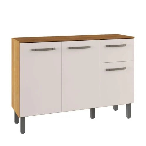 Balcão de Cozinha Mila 3 Portas 1 Gaveta Fiorello