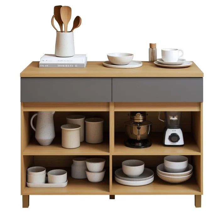 Balcão de Cozinha Realeza 120cm 2 Portas 2 Gavetas com Tampo Nesher