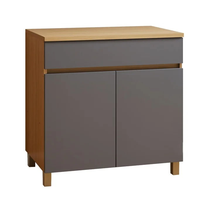 Balcão de Cozinha Realeza 2 Portas 1 Gaveta 80cm com Tampo Nesher