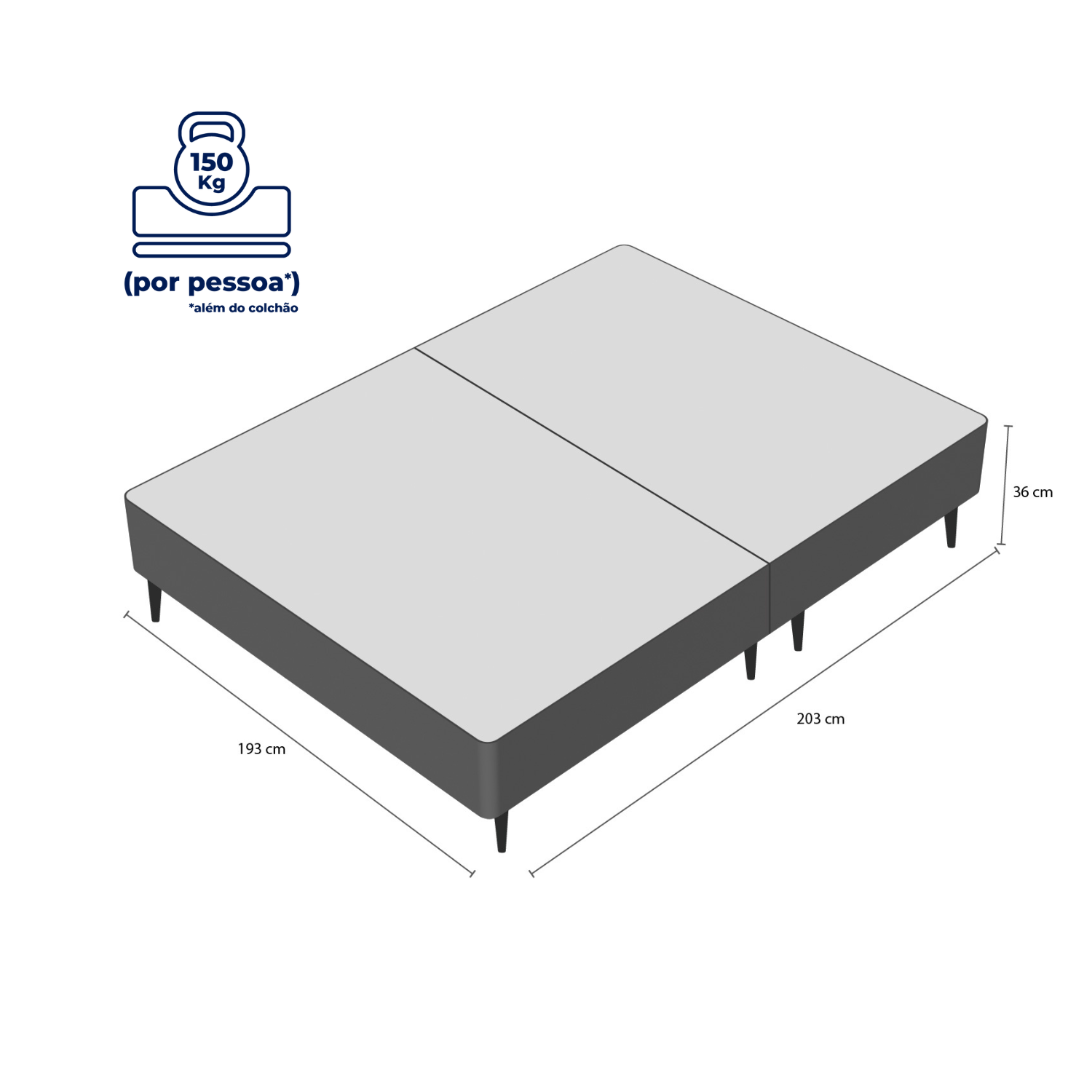 Base Box Casal King 193x203 Ortobom
