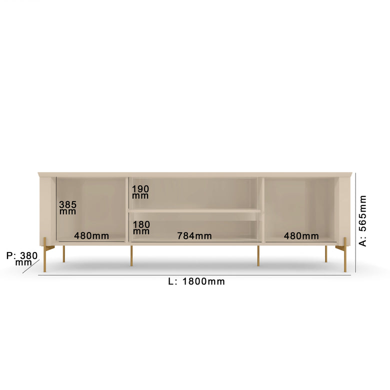 Rack para Tv até 75" Brasília  2 Portas  Mobler
