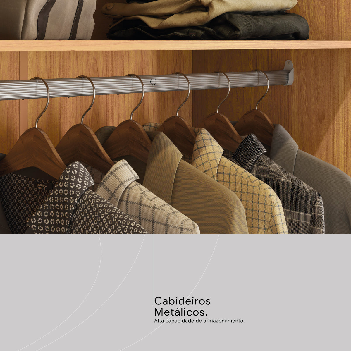 Guarda-Roupas Casal 6 Portas Prático Demóbile