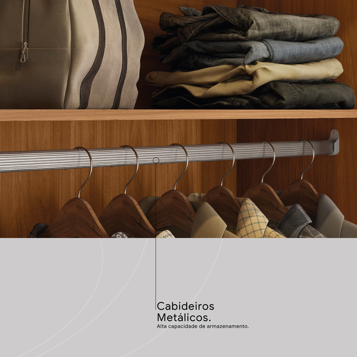 Guarda-roupa Casal 6 Portas 4 Gavetas com Espelho Ópera Demóbile