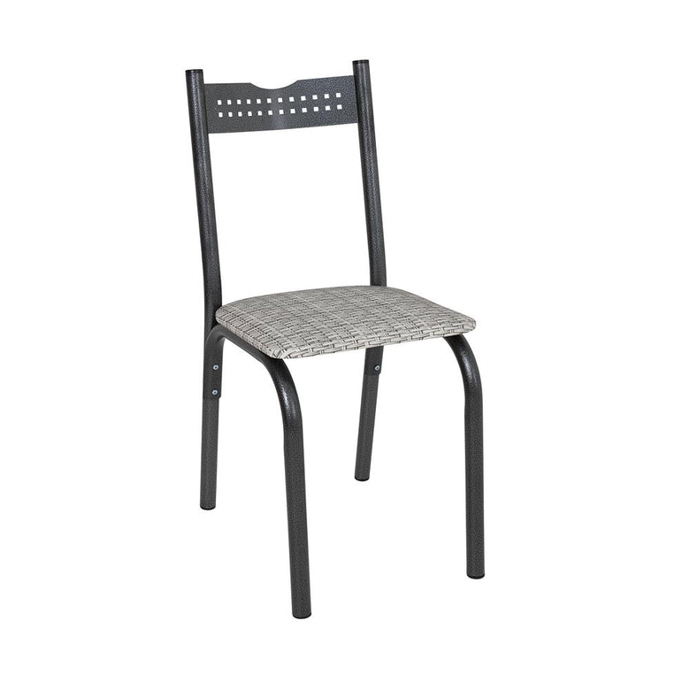 Mesa com 4 Cadeiras para Cozinha 68 Cm Branco Carvalho Ciplafe