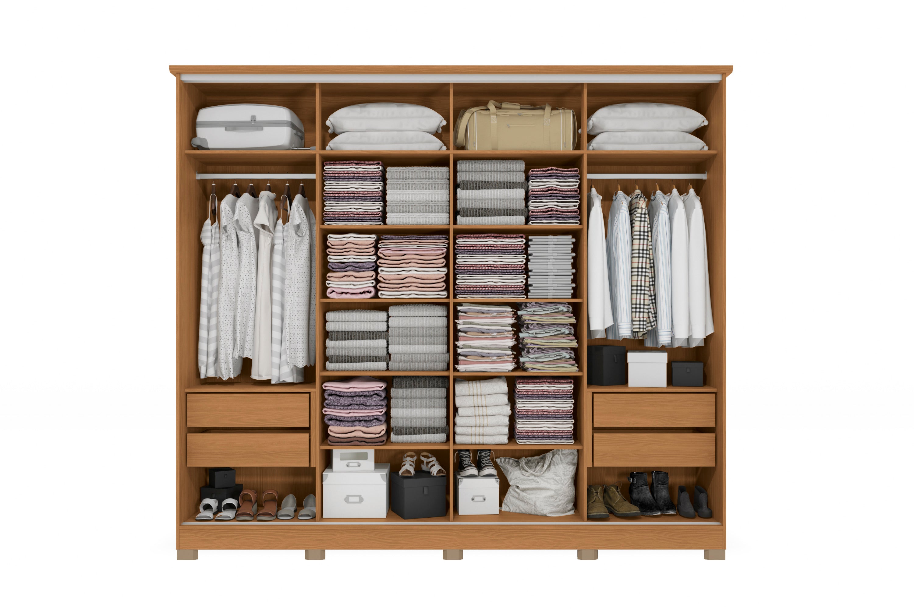 Guarda Roupa 4 Portas de Correr CB01N565 Kappesberg