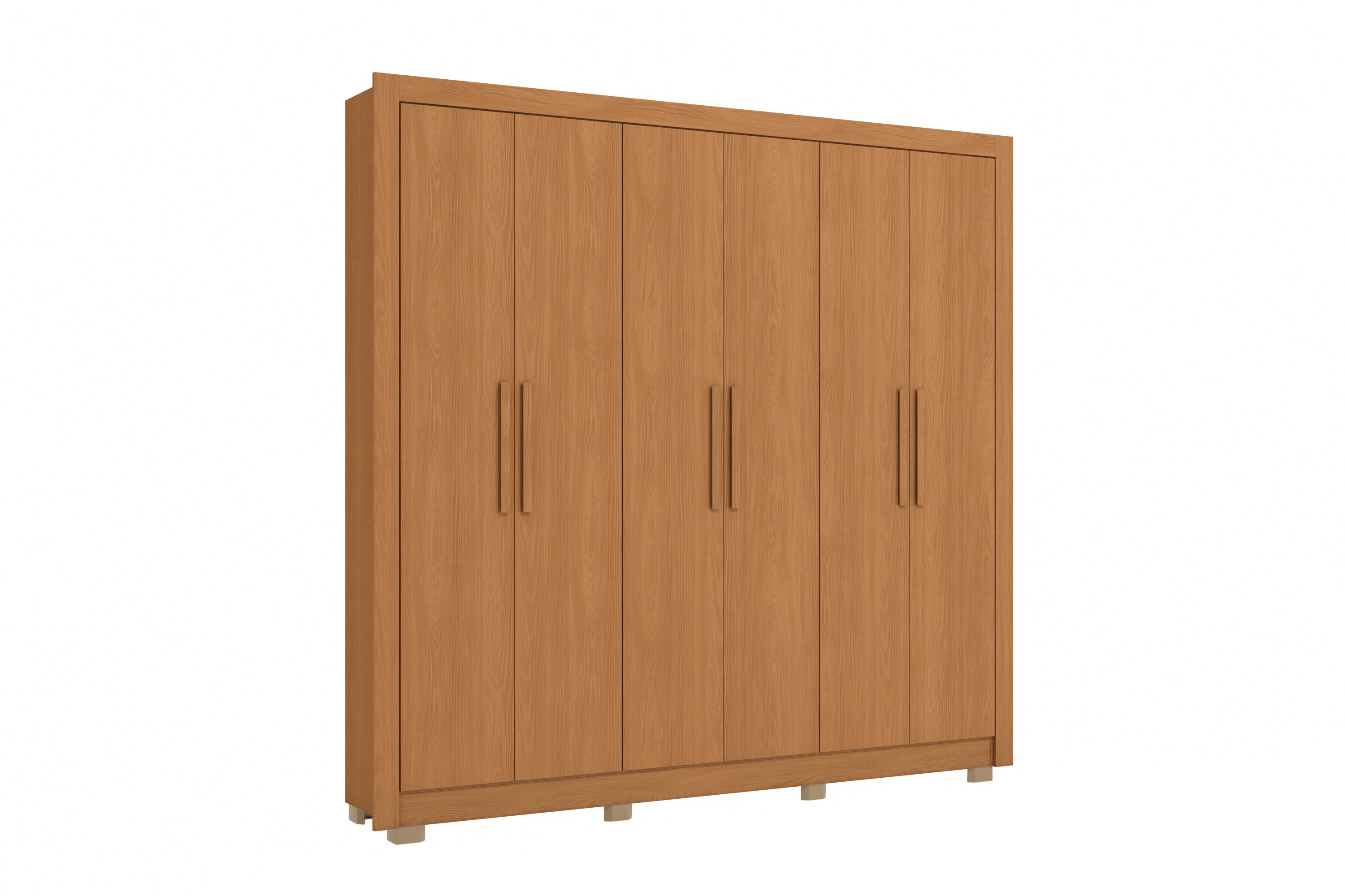 Guarda-Roupa Casal 6 Portas e 2 Gavetas CB02M569 Kappesberg - CANELA