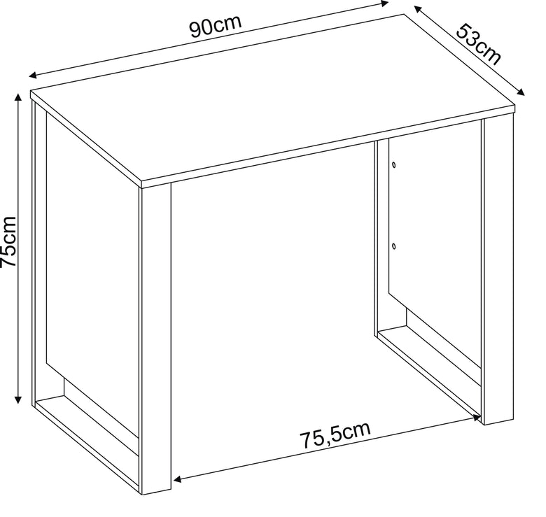 Escrivaninha com 1 porta e 1 Gaveta Morada Demóbile