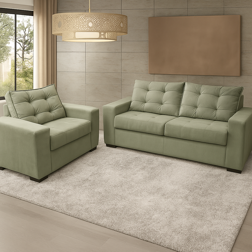 Conjunto de Sofá 2x3 Lugares Torun Masterflex - CASTOR PENA