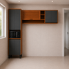 Cozinha Modulada 3 Macadâmia Peças com 7 Portas Telasul