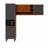 Cozinha Modulada 3 Macadâmia Peças com 7 Portas Telasul