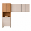 Cozinha Modulada Art 3 Peças Com Portas Articuladas Kits Paraná