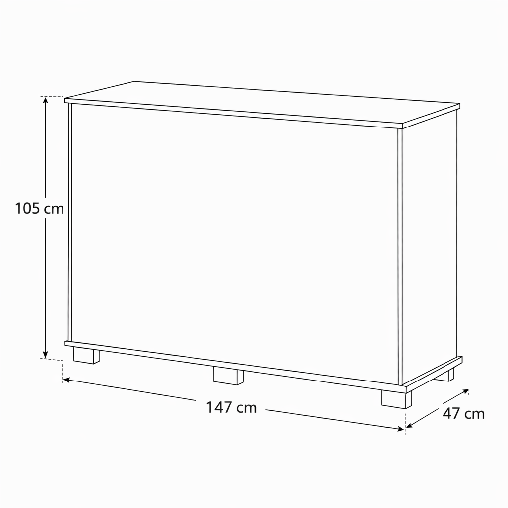 Cômoda Com Sapateira 4 Gavetas 2 Portas Texas Moval