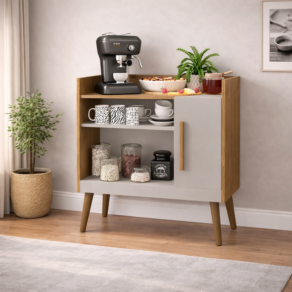 Aparador Café II Bechara - CINAMOMO/OFF WHITE