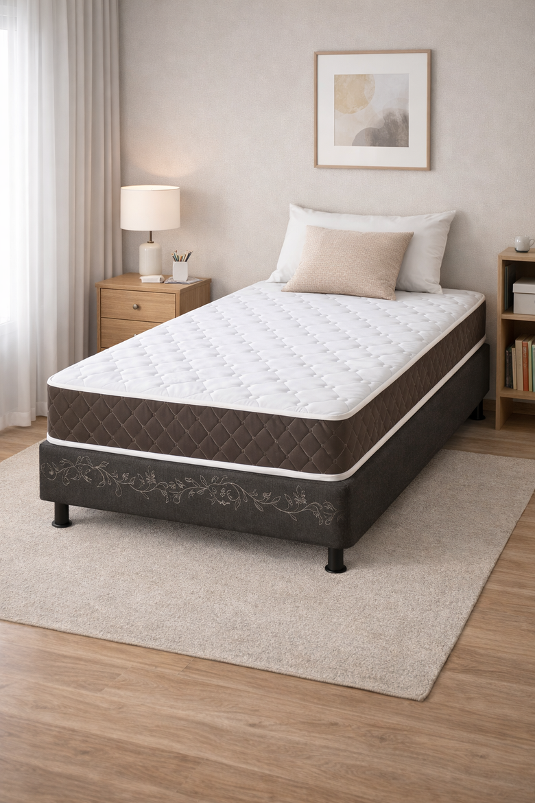 Base Para Cama Box Solteiro Bordada Universal 188x88 Baflex