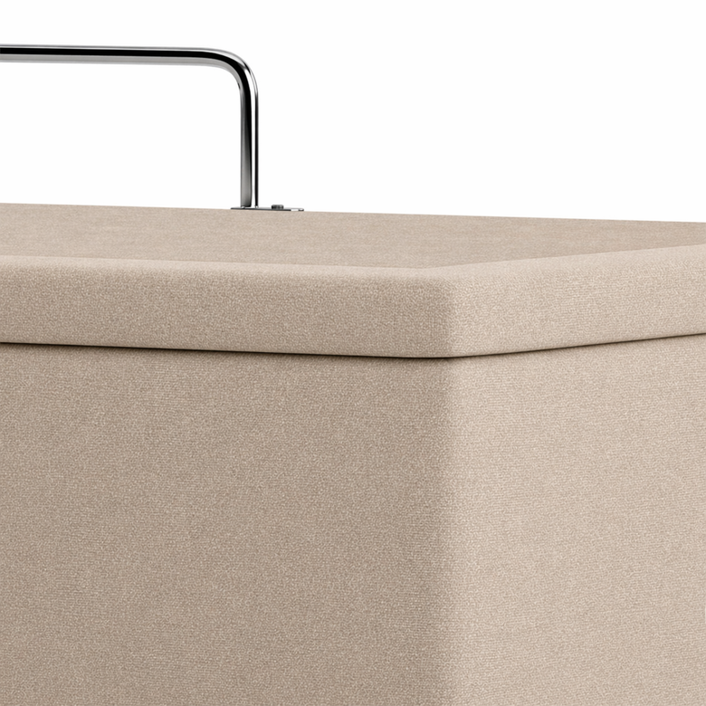 Base Baú Para Cama de Solteiro 88x188 Ortobom Physical com Pistão e Espaço Interno