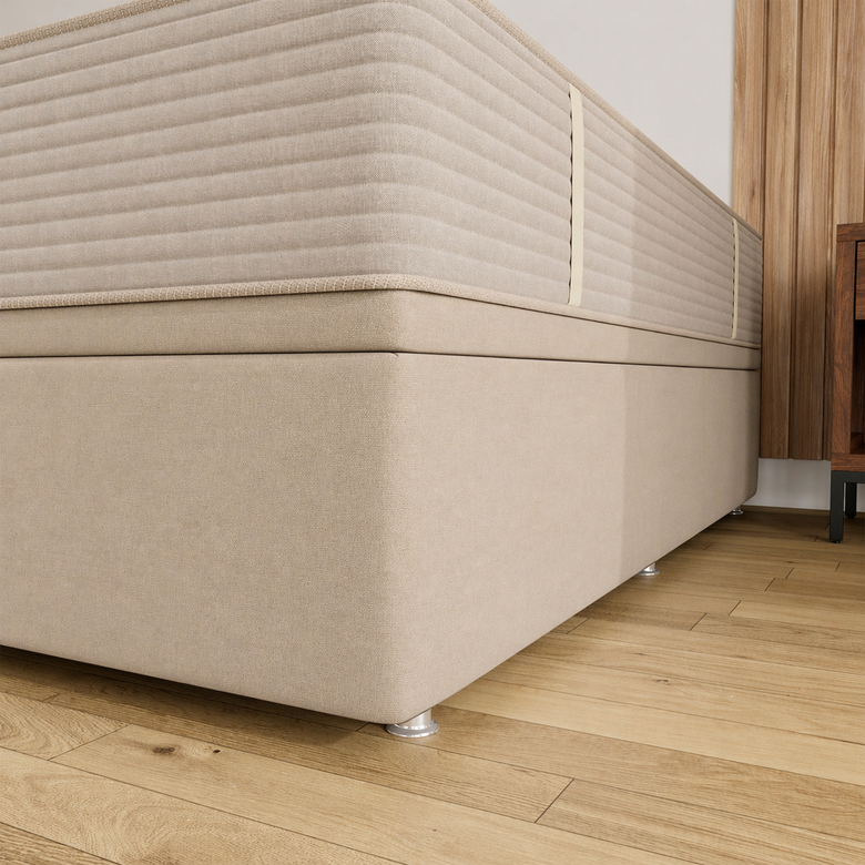 Base Baú Para Cama de Solteiro 88x188 Ortobom Physical com Pistão e Espaço Interno