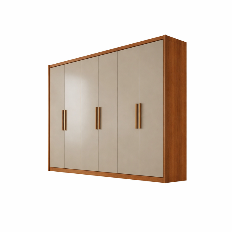 Guarda-Roupa Casal New Vértice 6 Portas 6 Gavetas Novo Horizonte