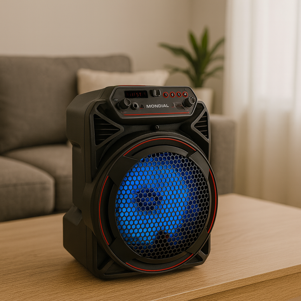 Caixa de Som Amplificada Mondial CM-150 150W Bluetooth - PRETO