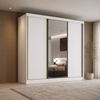 Guarda-Roupa Diamond Plus 3 Portas 6 Gavetas com Espelho Novo Horizonte