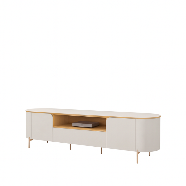 Bancada Para Tv Até "75" 2 Portas Areta Dj Móveis