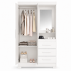 Guarda Roupa Solteiro 2 Portas 3 Gavetas Flex NT6020 Nótável Móveis