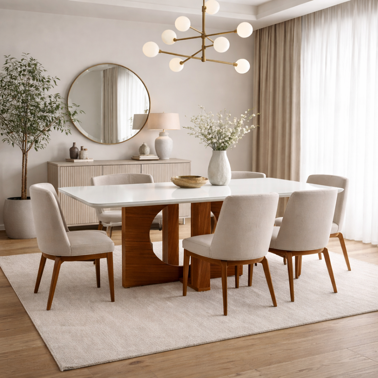 Mesa De Jantar Frisa 135X090 Lj Móveis