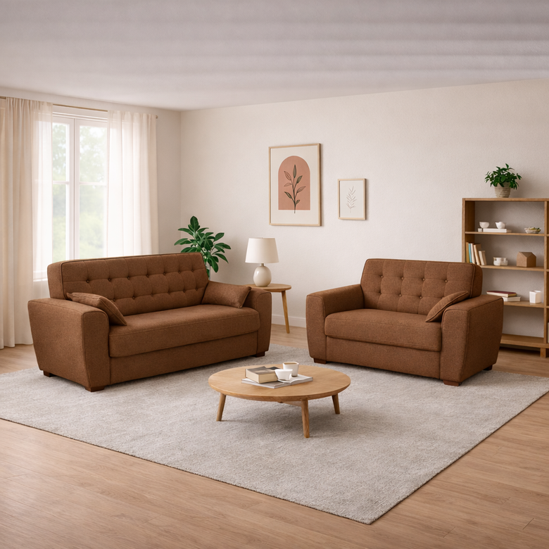 Conjunto de Sofás 3 e 2 Lugares Berlim Masterflex