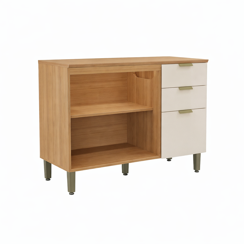Balcão 120 cm 3 portas e 2 Gavetas Selene Linea