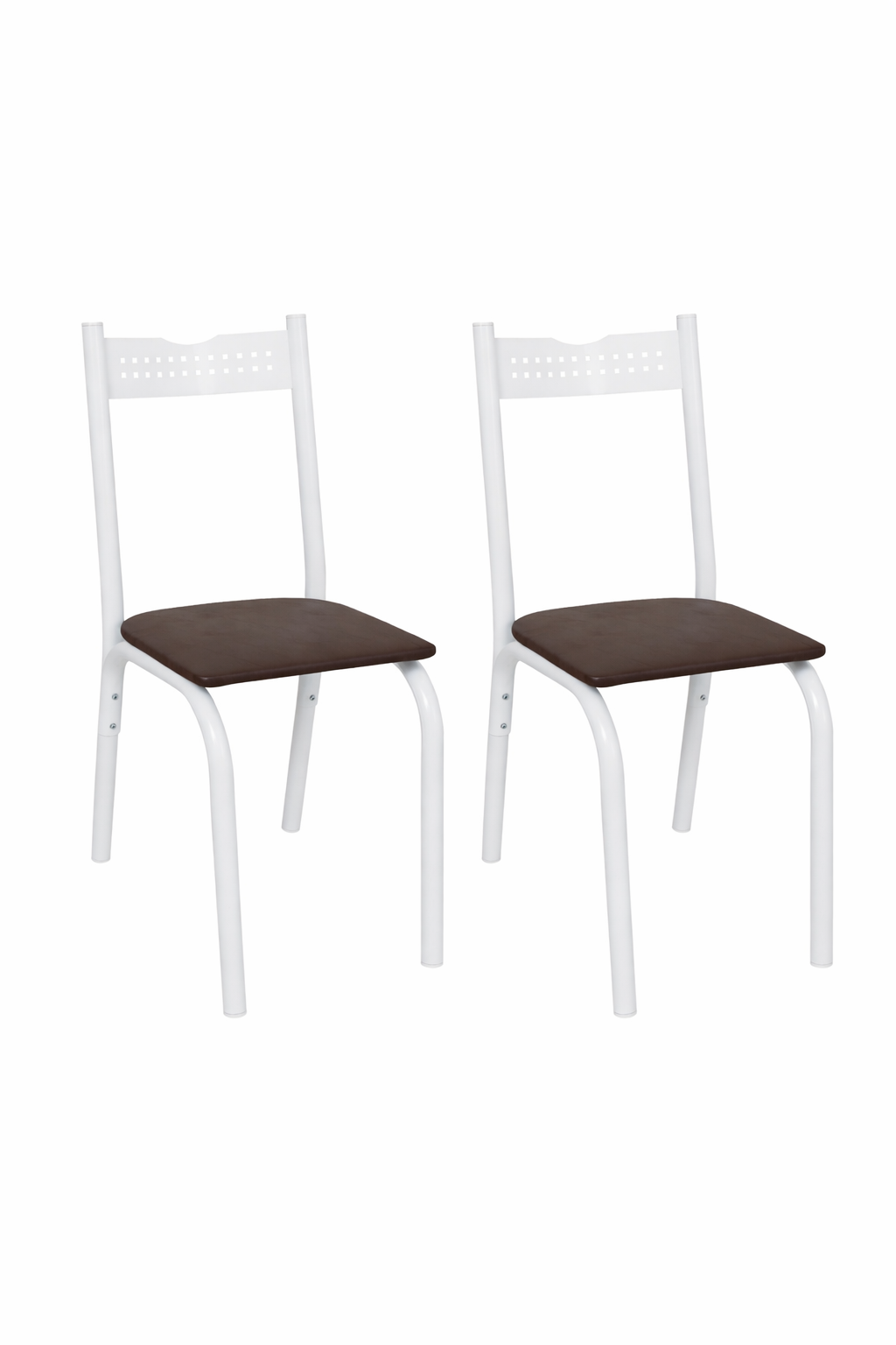 Conjunto de 2 Cadeiras Tubular Ciplafe - BRANCO