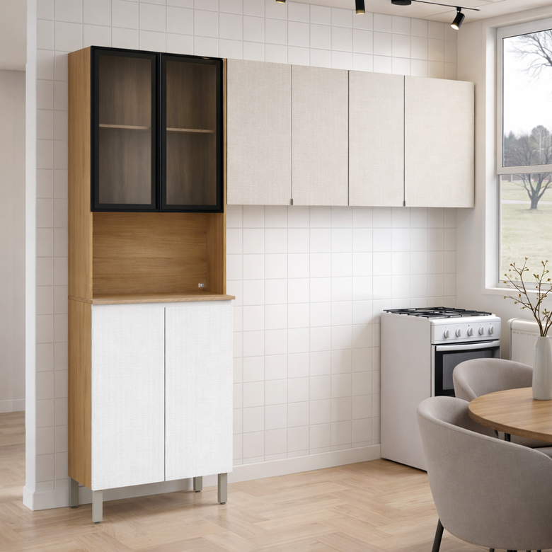 Cozinha Modulada Art 3 Peças 6 Portas Kits Paraná