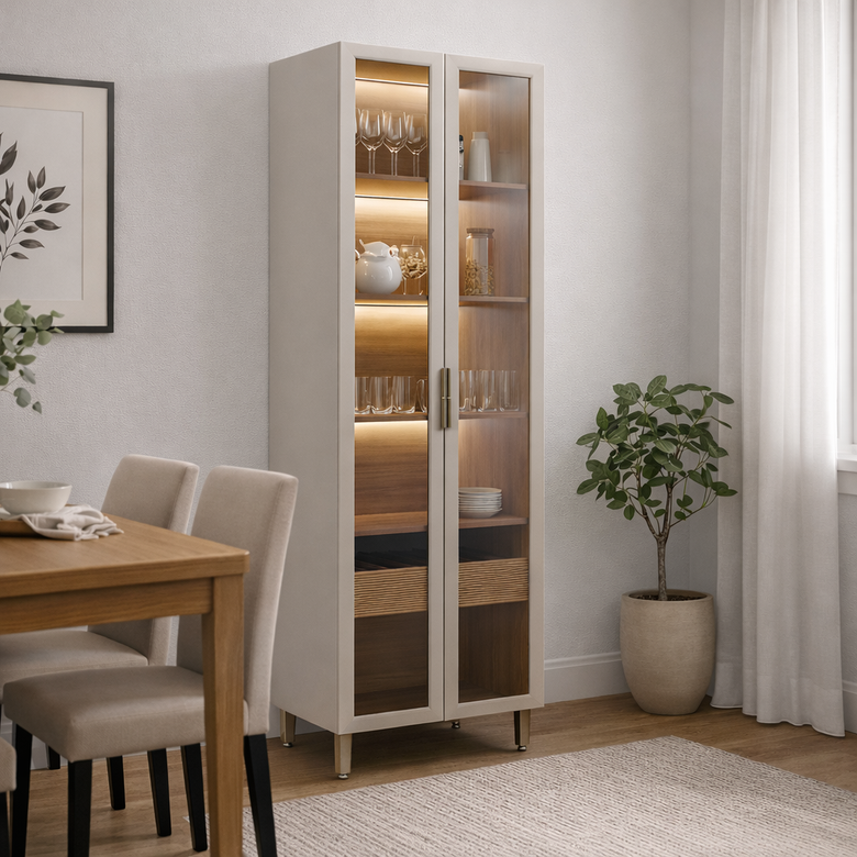 Cristaleira Allure 2 Portas 70cm Linea