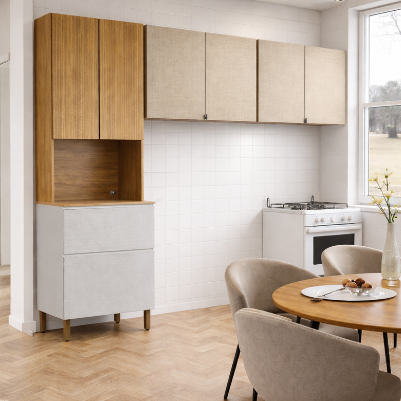 Cozinha 3 peças 7 Portas 1 Gaveta Art Kits Paraná