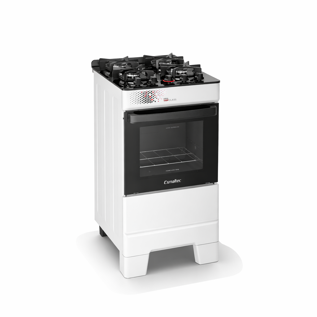 Fogão 4 Bocas Ideal Top Glass Acendimento Manual Esmaltec