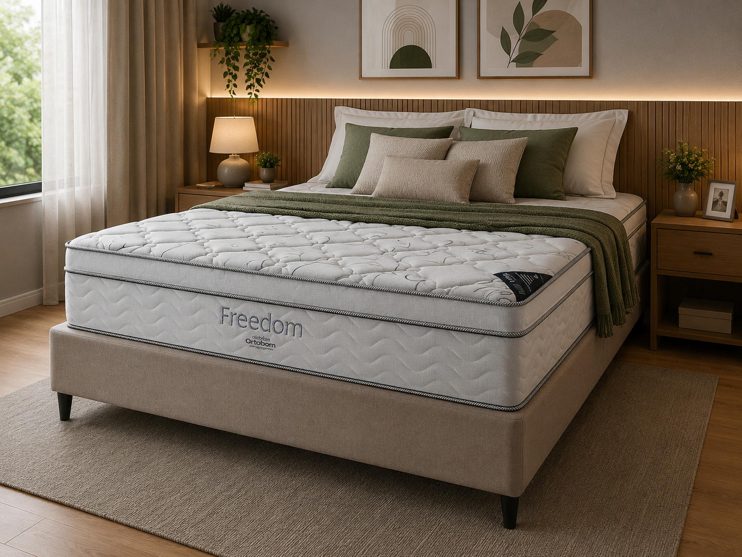 Colchão Casal Molas Ensacadas 138x188x32 Freedom - BRANCO