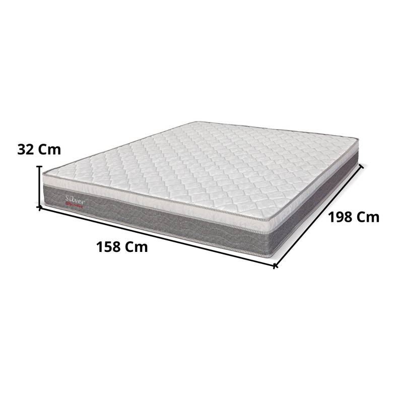 Colchão Queen  Care 158x198 Silver D26 Mira-Coil Reconflex