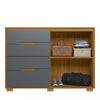 Cômoda Com Sapateira 4 Gavetas 2 Portas Texas Moval