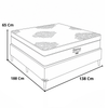 Conjunto Box Casal 138x188 ( Base + Colchão ) Petrus Ortobom