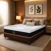 Conjunto Cama Box Queen 158x198 Petrus Ortobom com Base Camurça