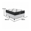 Cama Box Baú Casal Airtech D33 (Colchão + Base) 138x188 Ortobom