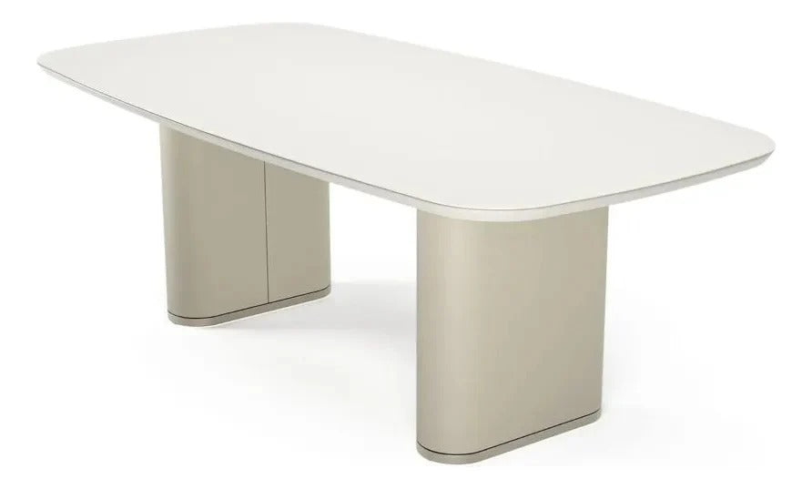 Conjunto Mesa de Jantar 2,20m Lintz com 6 Cadeiras Lucille