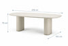 Conjunto Mesa de Jantar 2,20m Lintz com 6 Cadeiras Lucille
