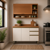 Cozinha Compacta Macadâmia 3 Portas Telasul