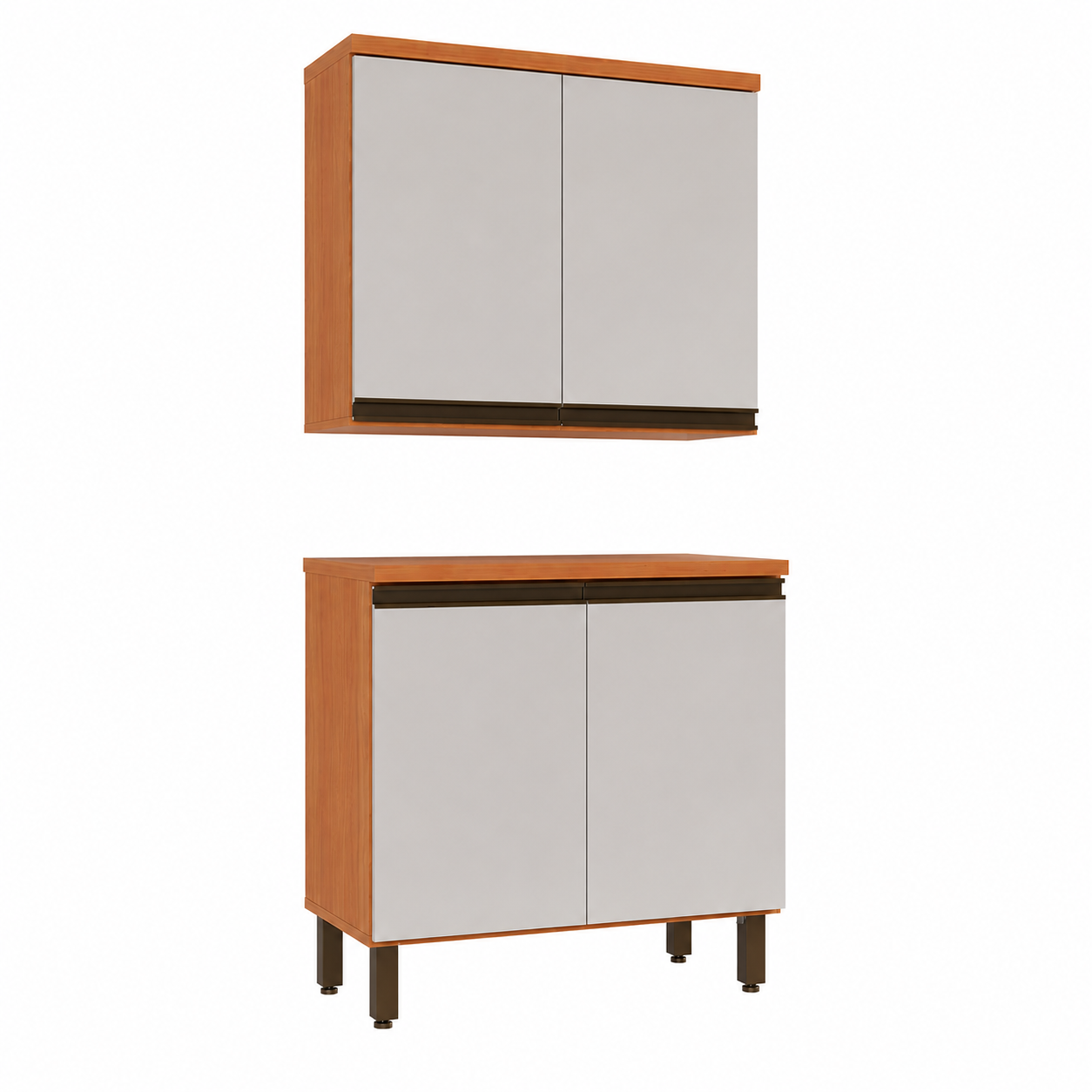 Cozinha Modular Macadâmia 80cm 4 Portas Telasul