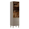 Cristaleira 60cm 1 Porta 2 Gavetas Proença Demóbile