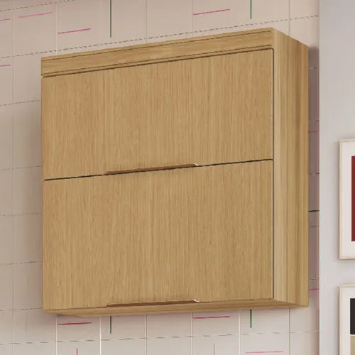 Armário 2 Portas Basculante 80 Cm MDF Marquesa Nesher - NATURE