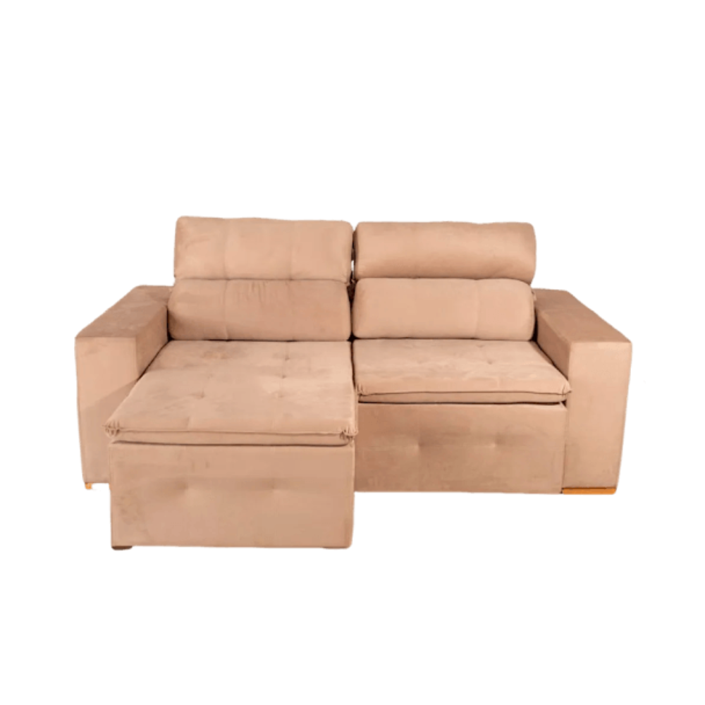 Sofá Retrátil/Reclinável 3 Lugares Isabela  Allflex - BEGE