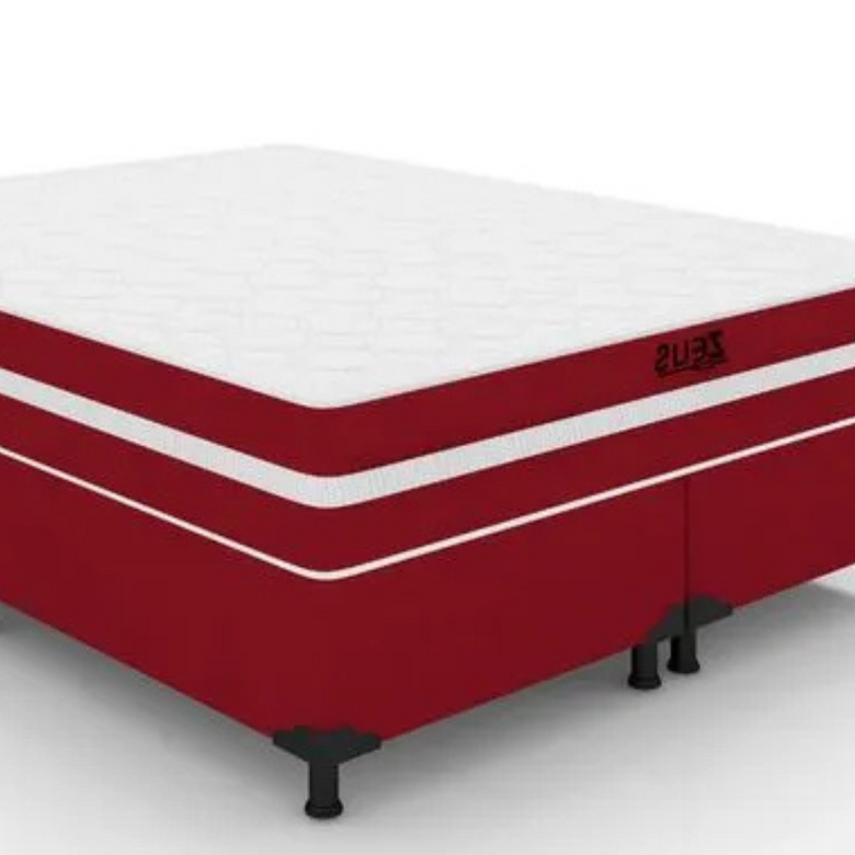 Cama Box Queen Zeus (Colchão + Base) 158x198 Molas Ensacadas Bacetto