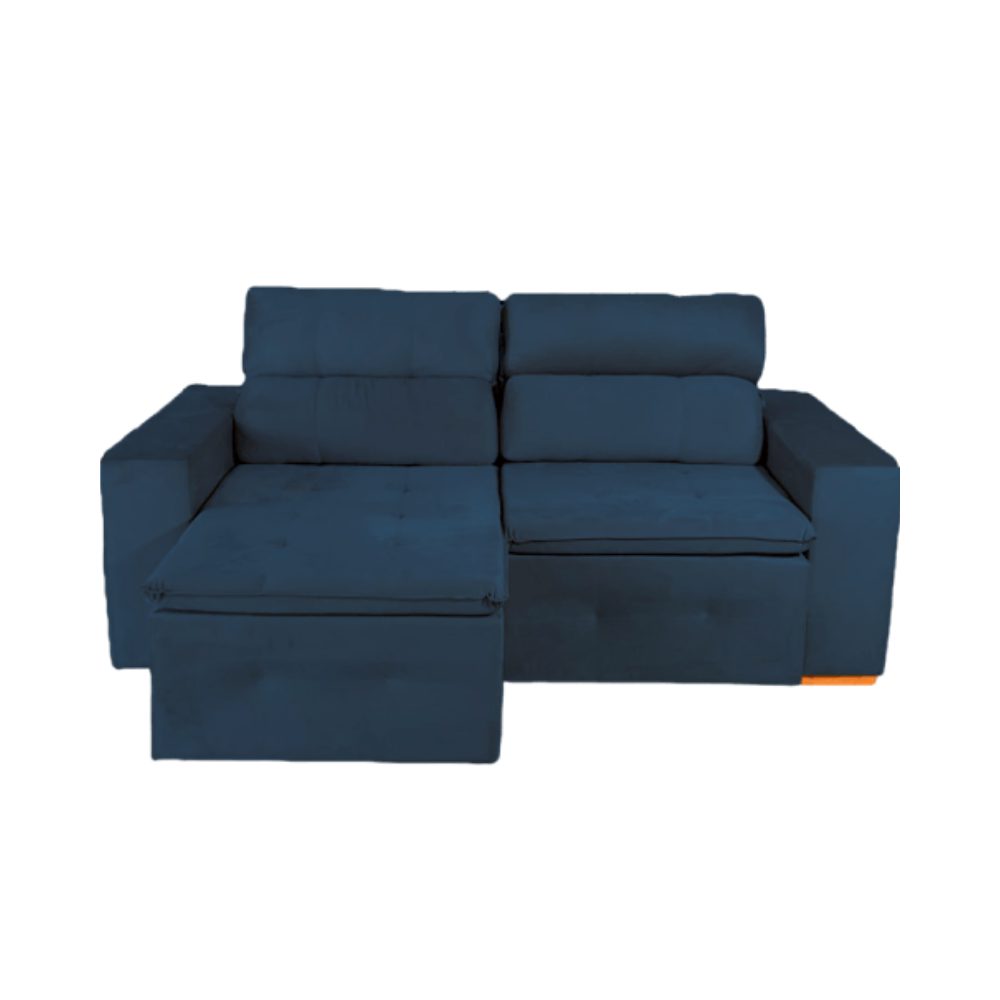Sofá Retrátil/Reclinável 3 Lugares Isabela  Allflex - AZUL