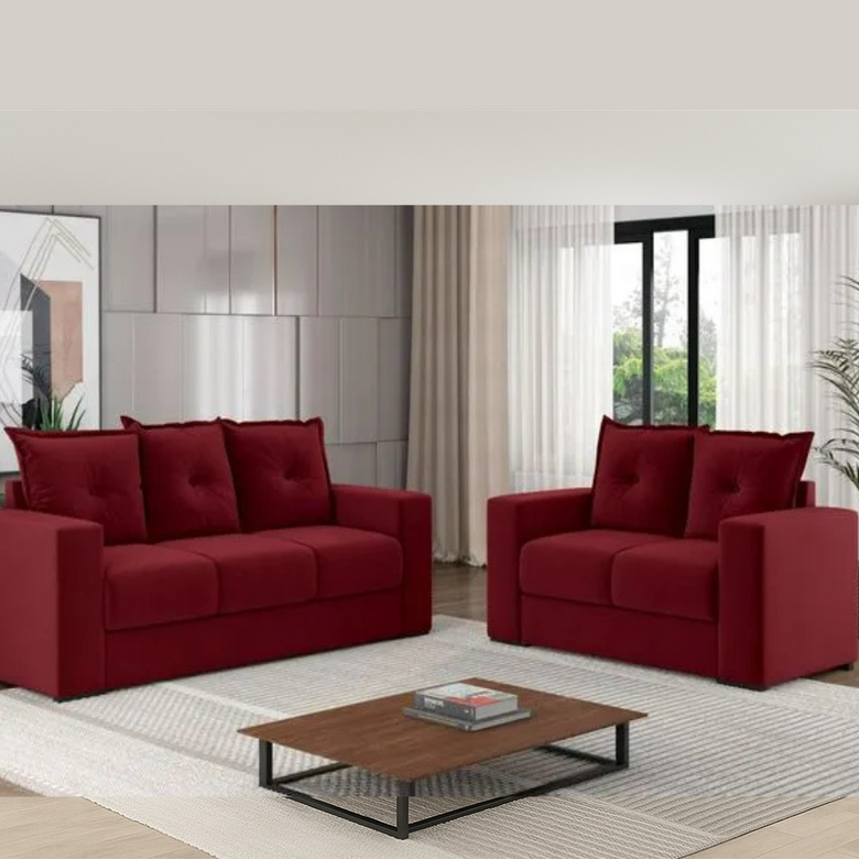Conjunto de Sofá 3x2 Lugares Santa Catarina Bacetto